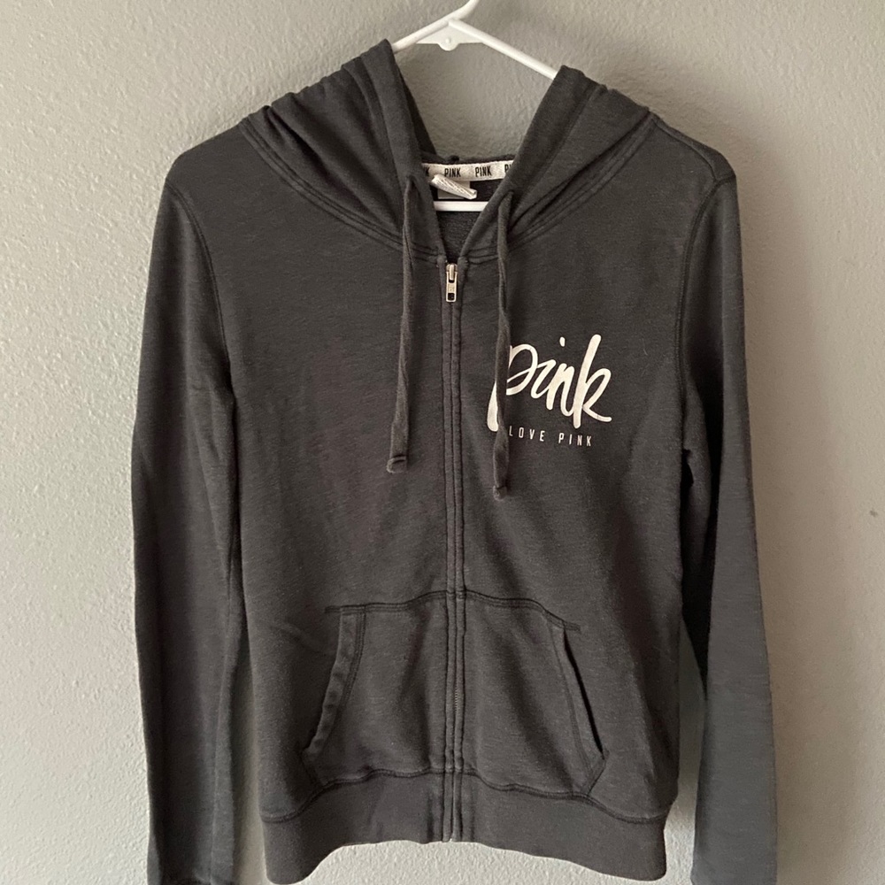 victoria’s secret pink zip up hoodie